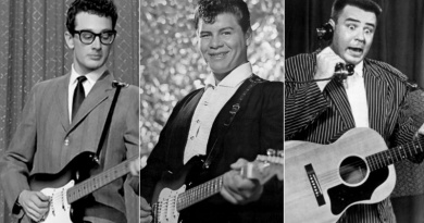 On this day in 1959 Buddy Holly, The Big Bopper and Ritchie Valens, all play their last concert at the Surf Ballroom, Clear Lake, Iowa